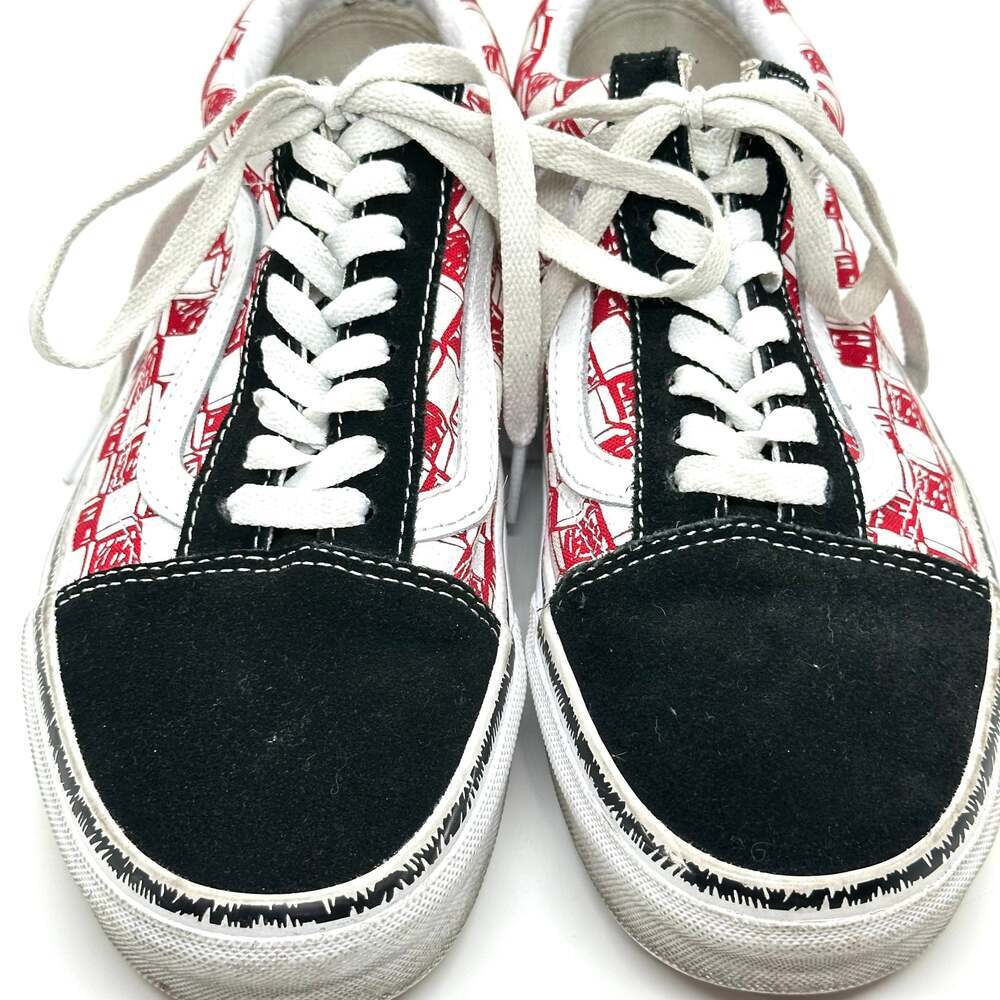 VANS Old Skool Checkerboard Red Black Low Top Skate Shoes Women’s 8 Men’s 6.5 - Picture 3 of 9